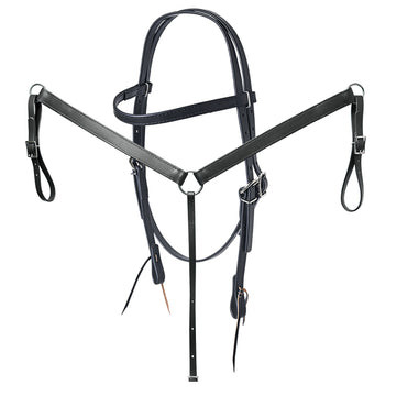 HILASON Western Horse Biothane Leather Headstall & Breast Collar Set